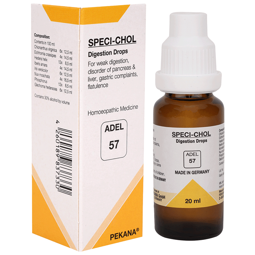 ADEL 57 Specl-Chol Digestion Drop bottle of 20 ml Drop ADEL 57 Specl-Chol Digestion Drop bottle of 20 ml Drop