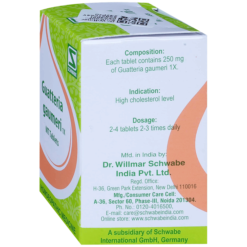 Dr Willmar Schwabe India Guatteria Gaumeri MT Tablet 1X bottle of 20 gm Tablet