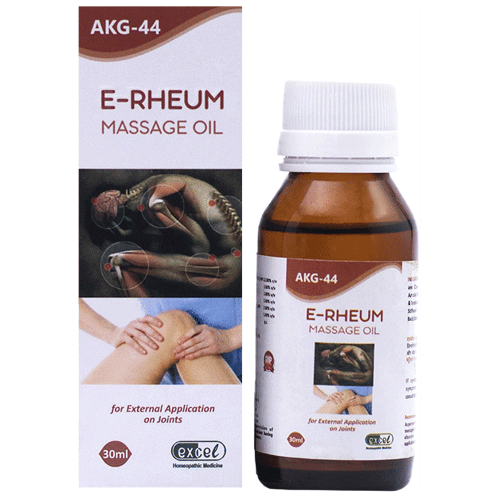 Excel AKG 44 E-Rheum Massage Oil bottle of 60 ml Oil