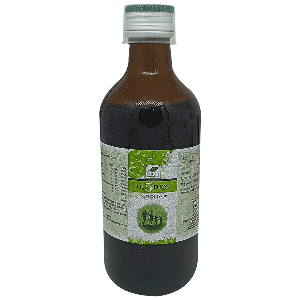 New Life NL 5 Phos Syrup bottle of 200 ml Syrup