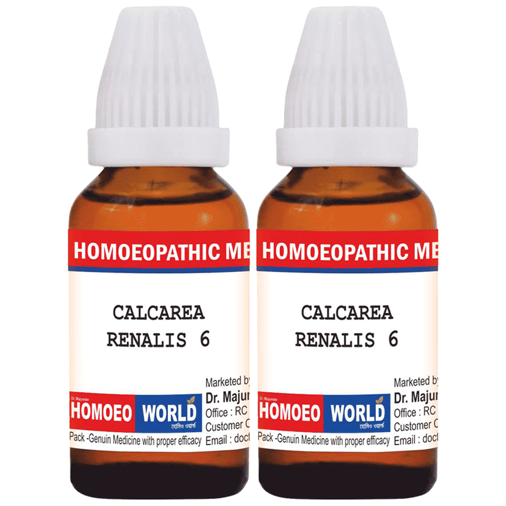 Dr. Majumder Homeo World Calcarea Renalis Dilution(30ml Each) 6 CH combo pack of 2 Packs