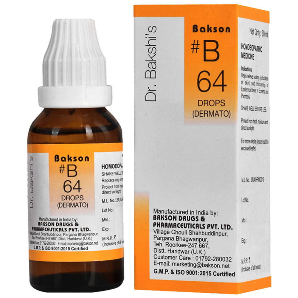 Bakson B64 Dermato Drop bottle of 30 ml Drop