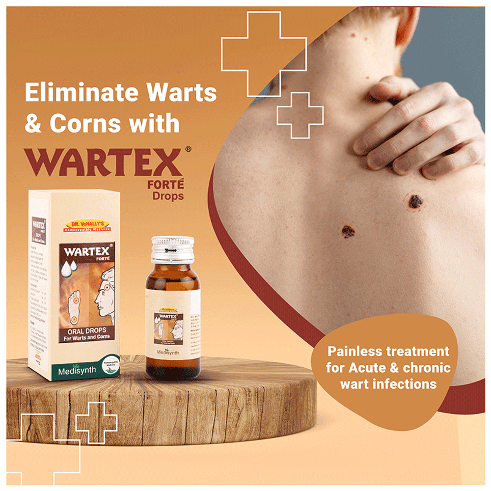 Medisynth Wartex Forte Drop bottle of 30 ml Drop Medisynth Wartex Forte Drop bottle of 30 ml Drop