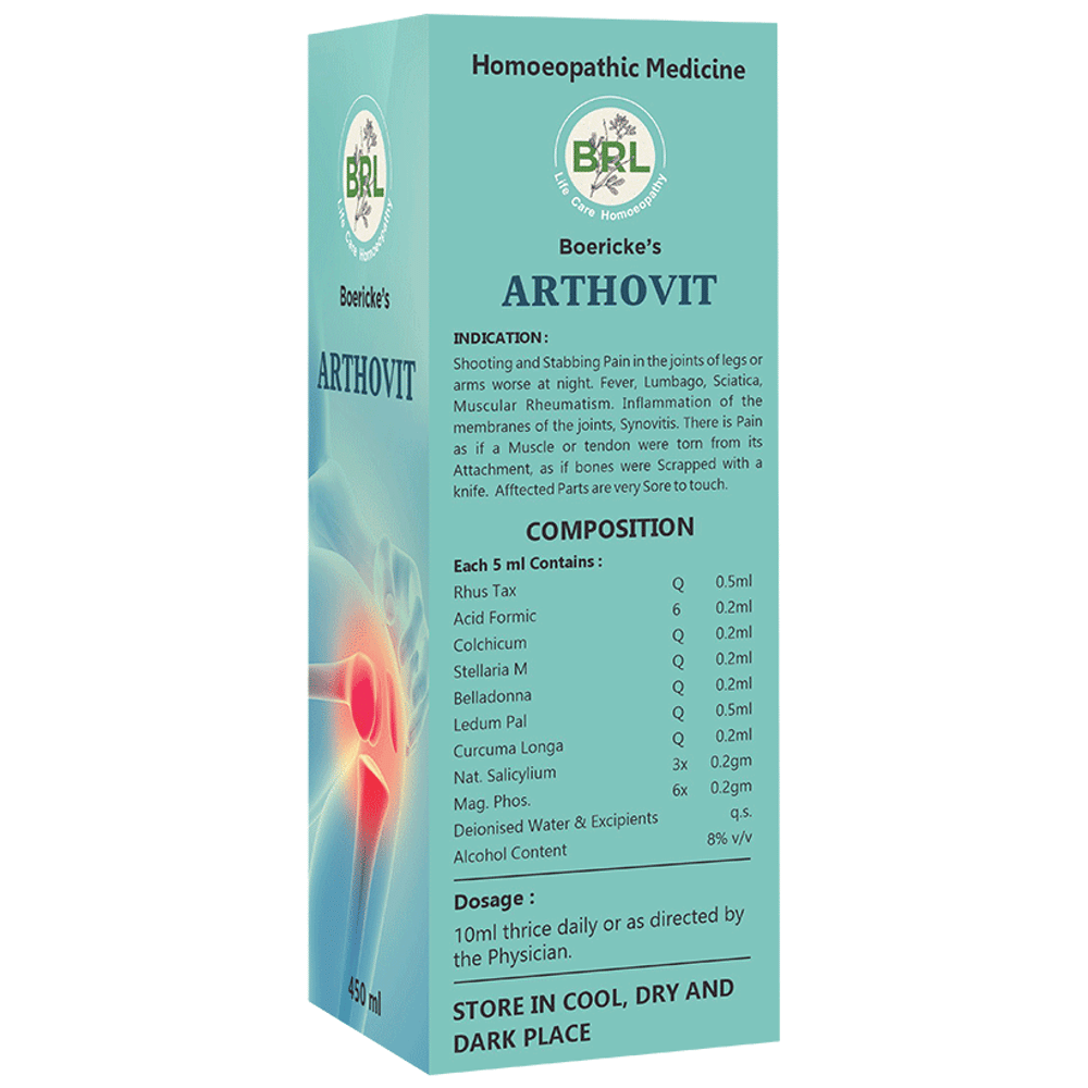BRL Arthovit Syrup bottle of 450 ml Syrup BRL Arthovit Syrup bottle of 450 ml Syrup