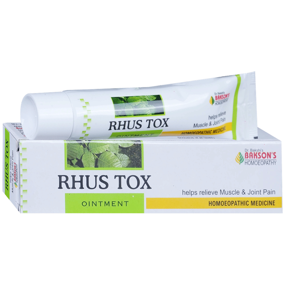 Bakson's Homeopathy Rhus Tox Ointment tube of 25 gm Ointment