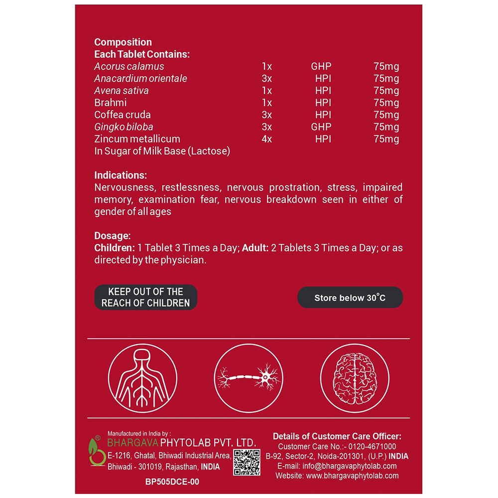 Bhargava Neuro-Fit Forte Tablet packet of 30 tablets Bhargava Neuro-Fit Forte Tablet packet of 30 tablets