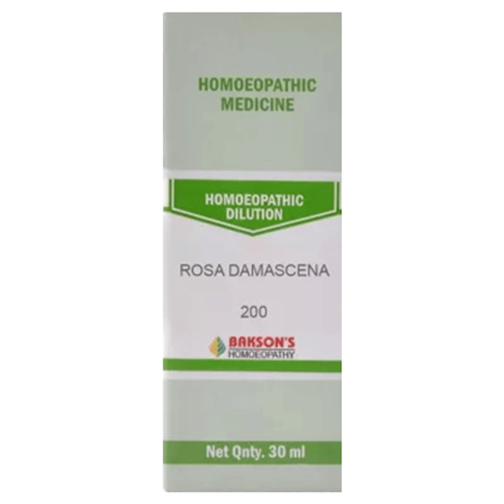 Bakson's Homeopathy Rosa Damascena Dilution 200 bottle of 30 ml Dilution