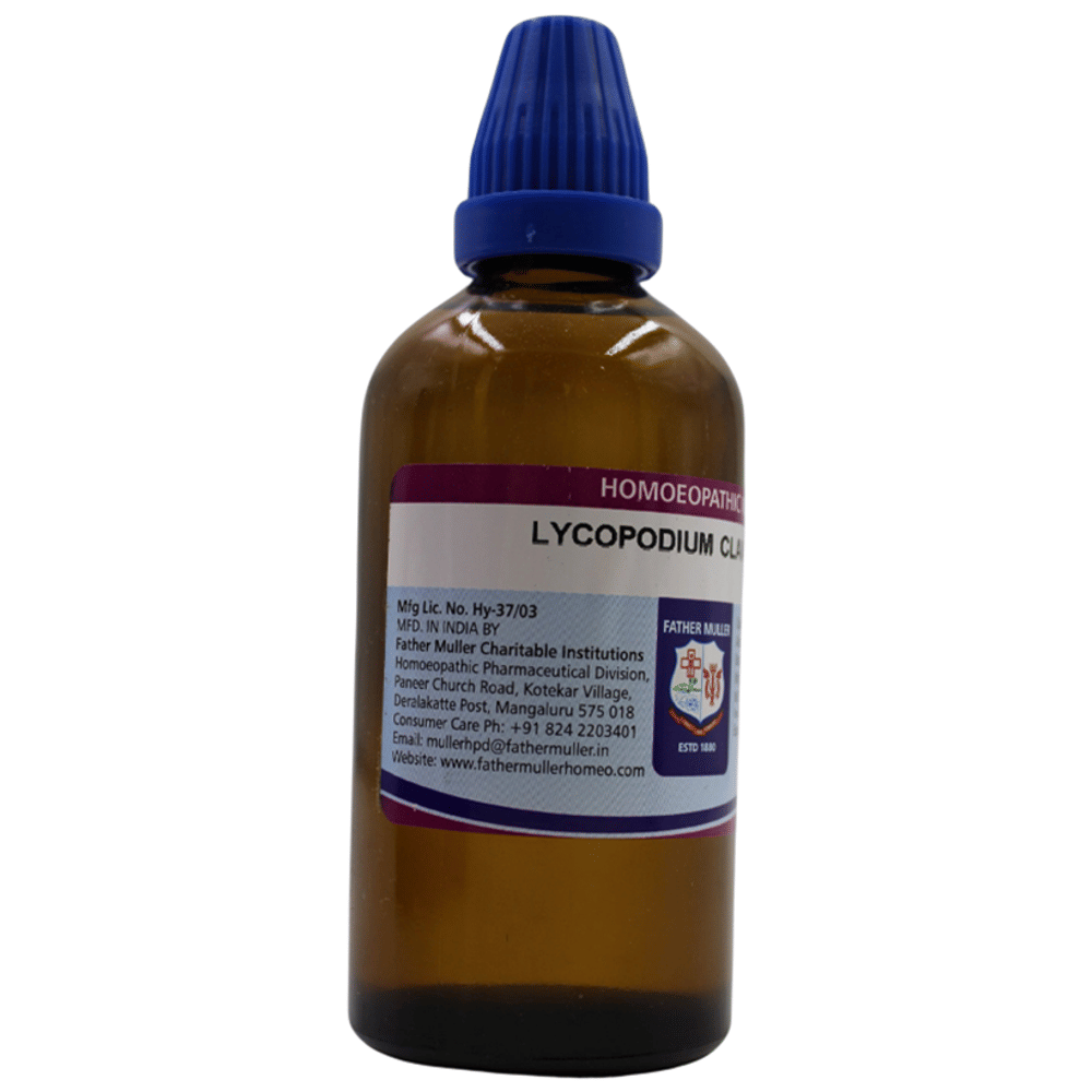 Father Muller Lycopodium Clavatum Drop 1M bottle of 100 ml Oral Drops