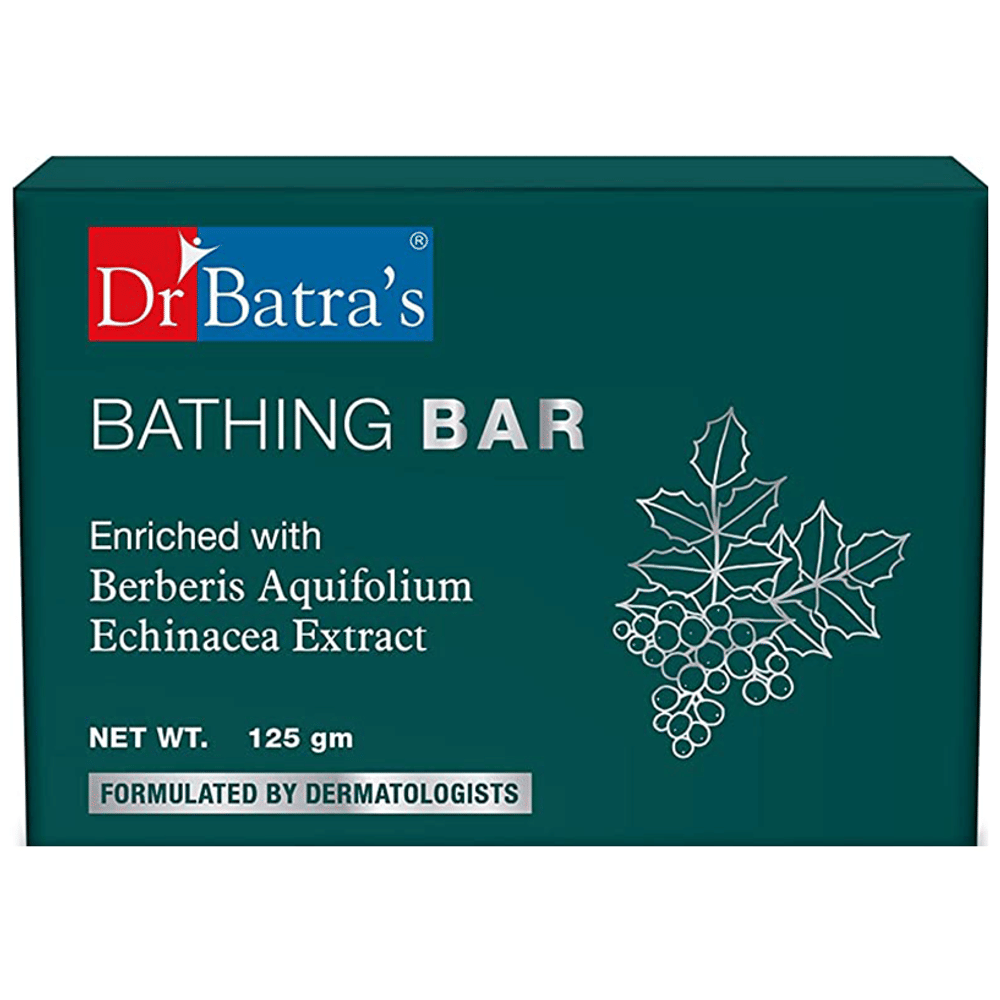 Dr Batra's Bathing Bar Enriched with Berberis Aquifolium & Echinacea box of 125 gm Soap