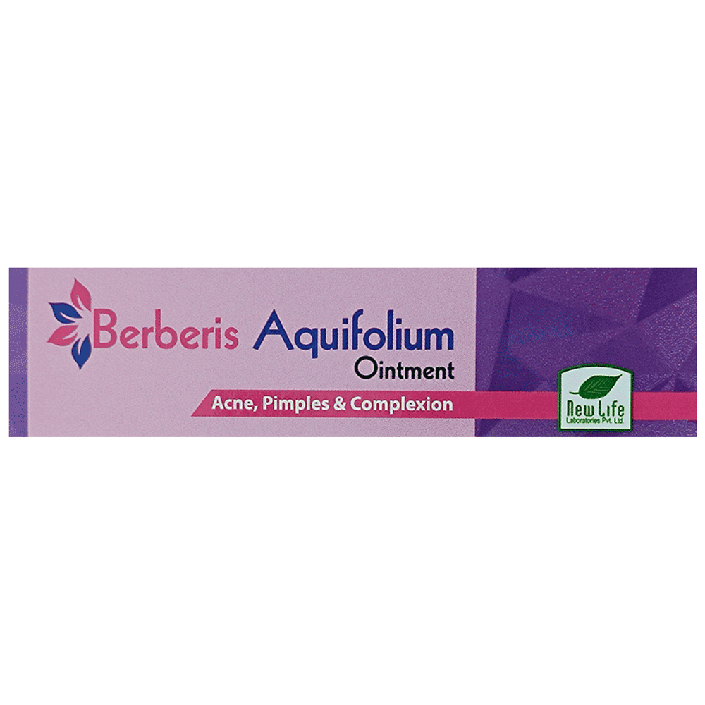 New Life Berberis Aquifolium Ointment for Acne, Pimples & Complexion tube of 25 gm Ointment