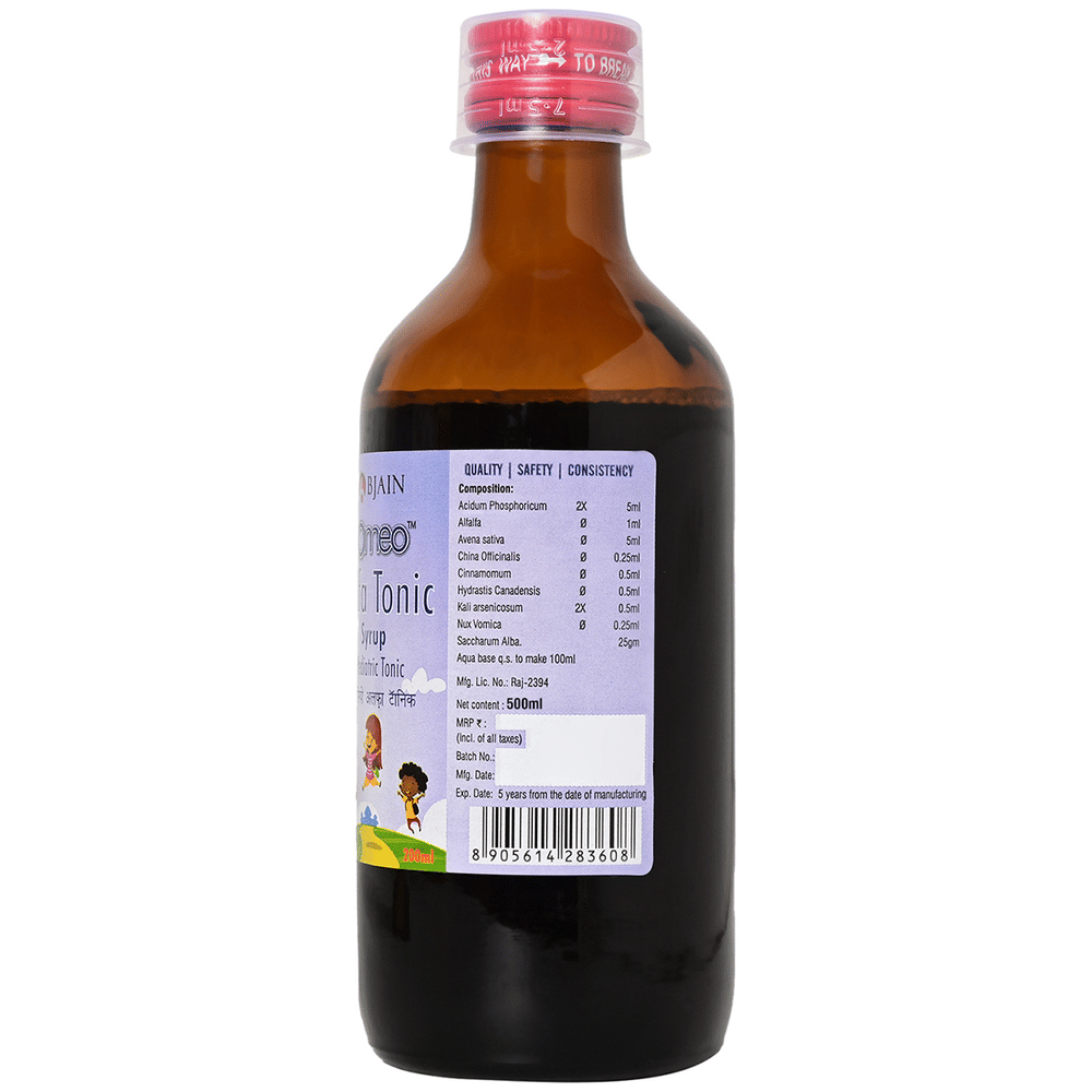 Bjain Omeo Alfa Tonic Syrup bottle of 500 ml Syrup