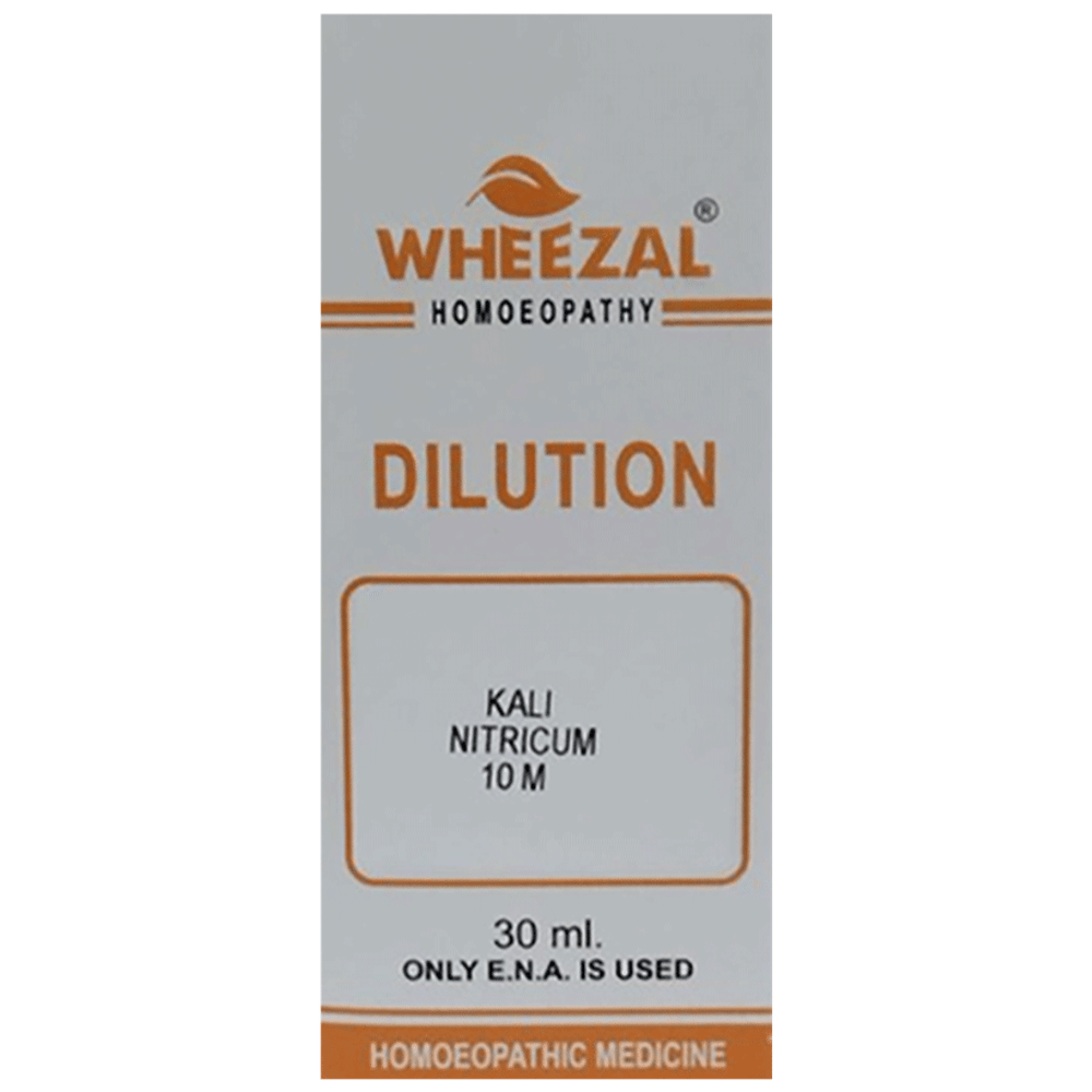 Wheezal Kali Nitricum Dilution 10M bottle of 30 ml Dilution