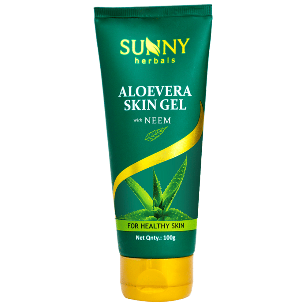 Sunny Herbals Aloe Vera Skin Gel jar of 100 gm Gel