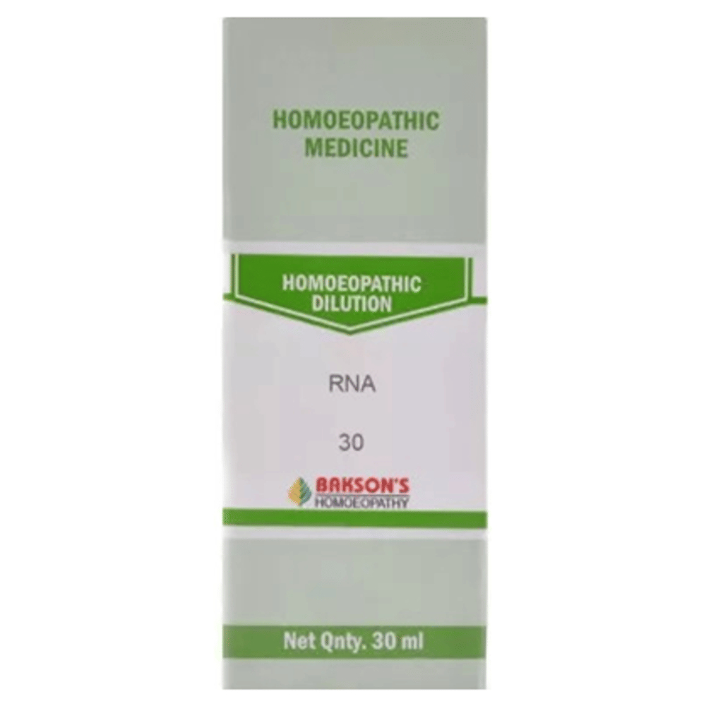 Bakson's Homeopathy RNA Dilution 30 bottle of 30 ml Dilution