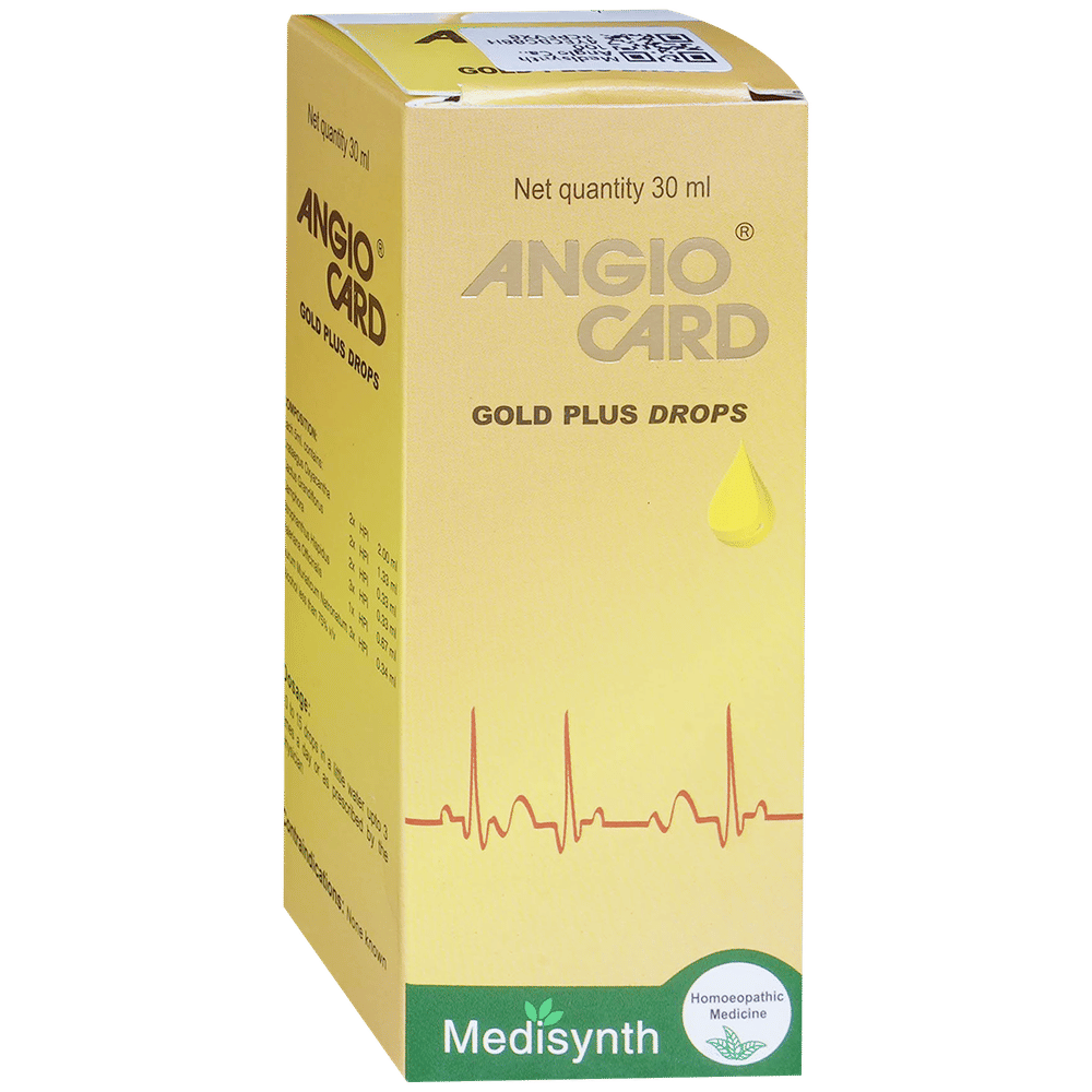 Medisynth Angio Card Gold Plus Drop bottle of 30 ml Drop Medisynth Angio Card Gold Plus Drop bottle of 30 ml Drop