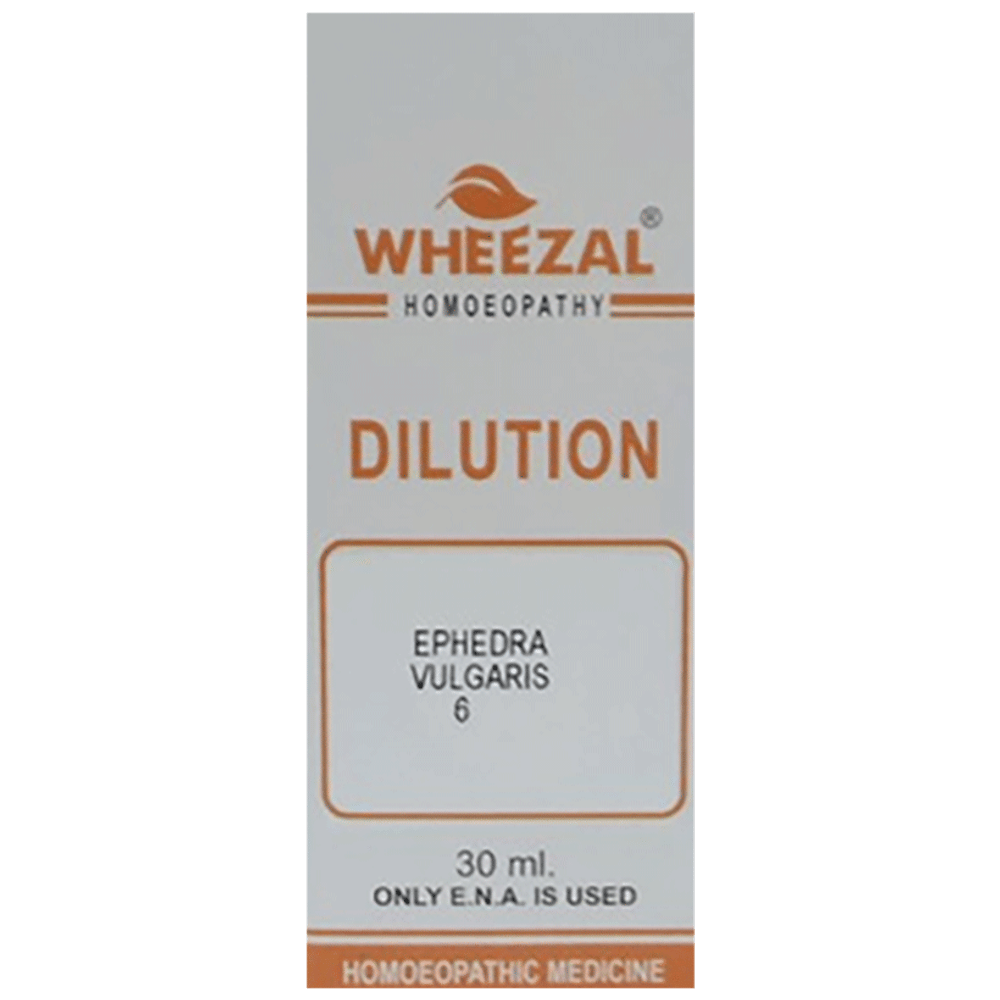 Wheezal Ephedra Vulgaris Dilution 6 bottle of 30 ml Dilution Wheezal Ephedra Vulgaris Dilution 6 bottle of 30 ml Dilution