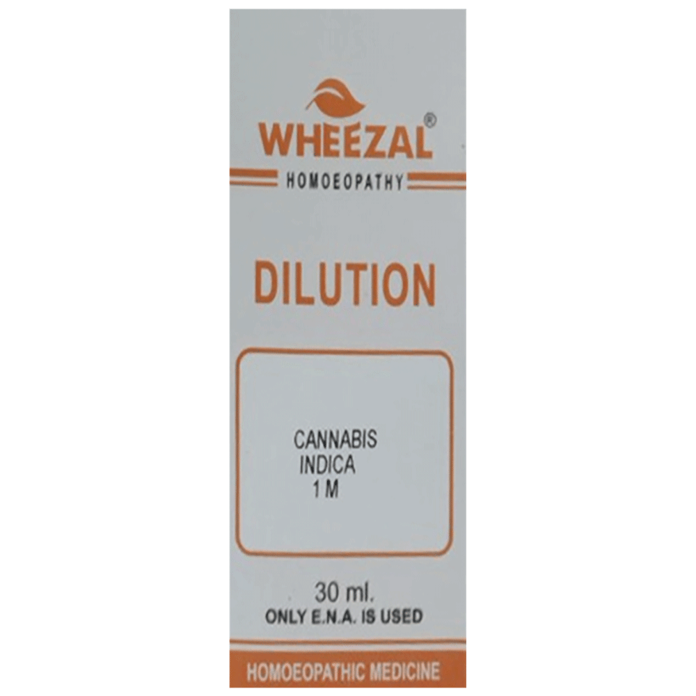 Wheezal Cannabis Indica Dilution 1M bottle of 30 ml Dilution Wheezal Cannabis Indica Dilution 1M bottle of 30 ml Dilution