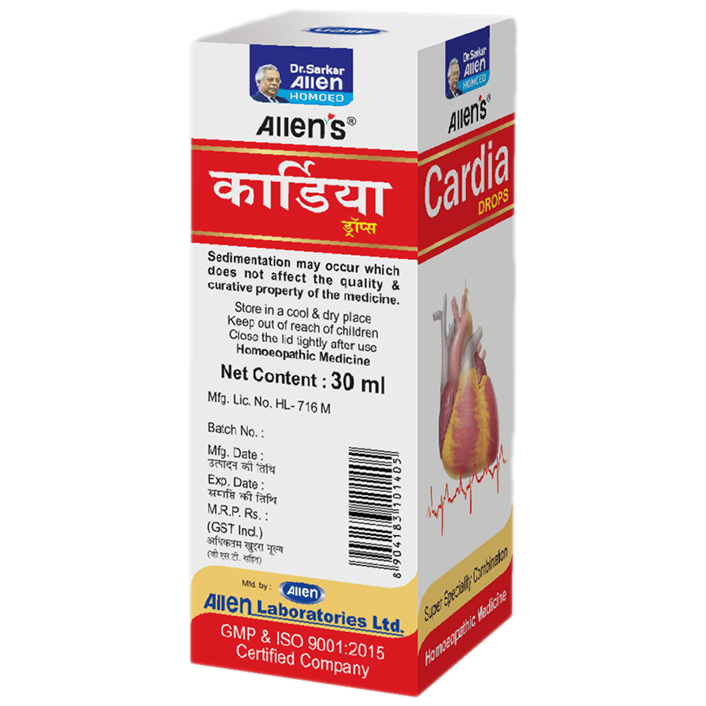 Allen's Cardia Drops (30ml Each) combo pack of 2 bottles