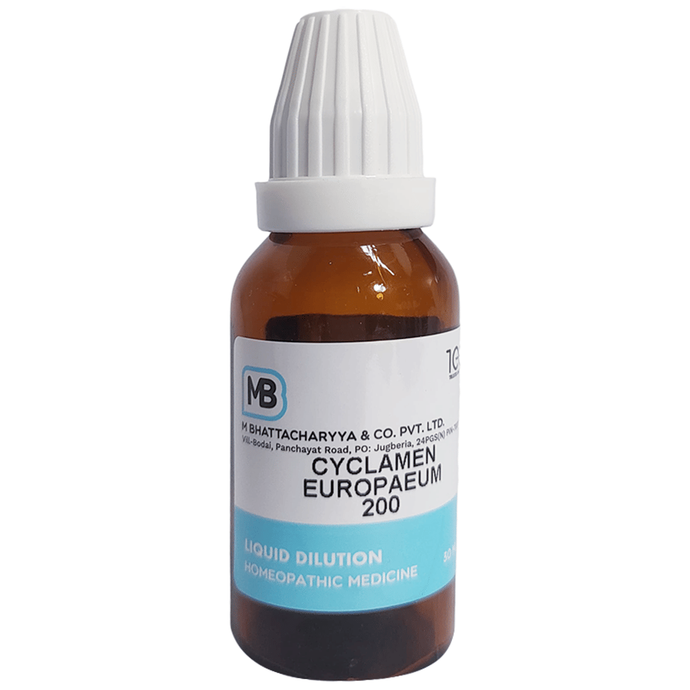 MB Cyclamen Europaeum Dilution 200 bottle of 30 ml Dilution MB Cyclamen Europaeum Dilution 200 bottle of 30 ml Dilution