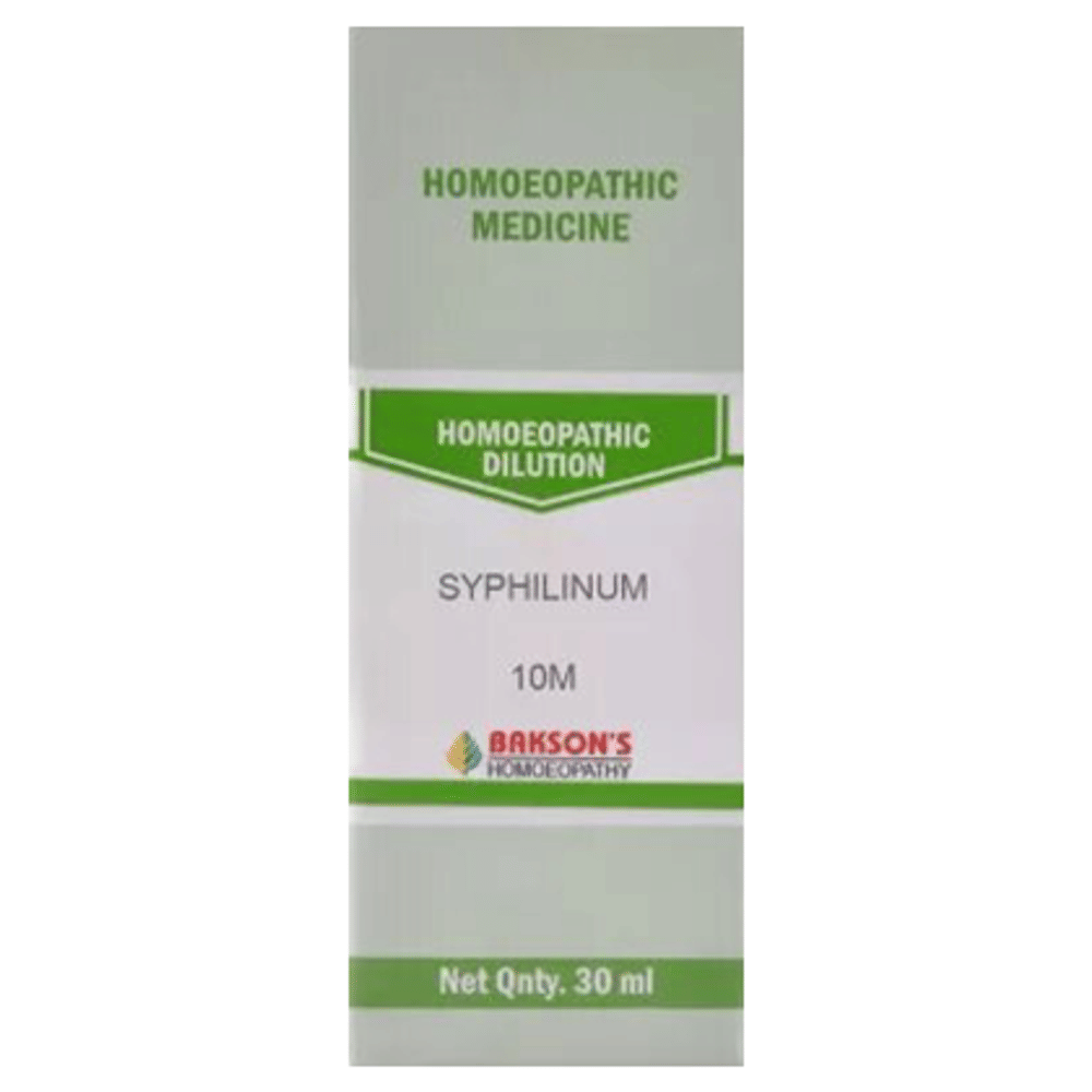 Bakson's Homeopathy Syphilinum Dilution 10M bottle of 30 ml Dilution