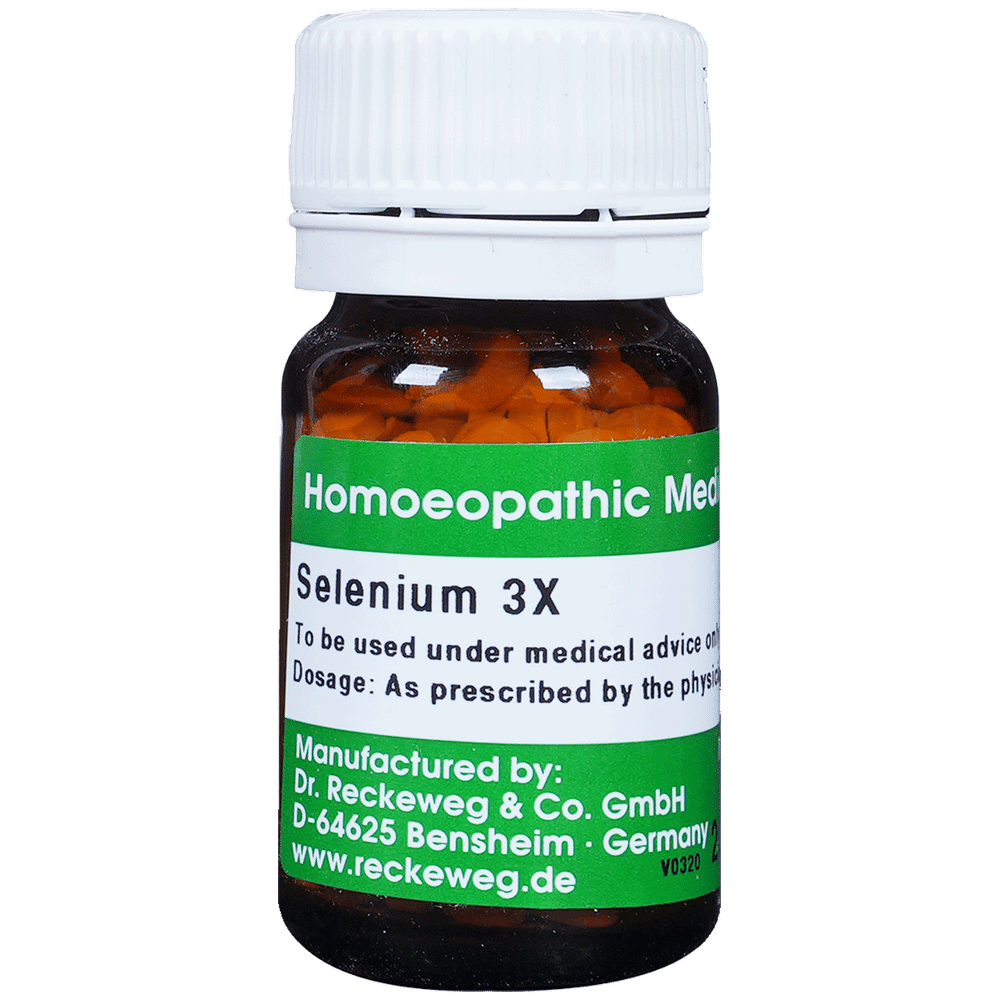 Dr. Reckeweg Selenium Trituration Tablet 3X bottle of 20 gm Trituration Tablet