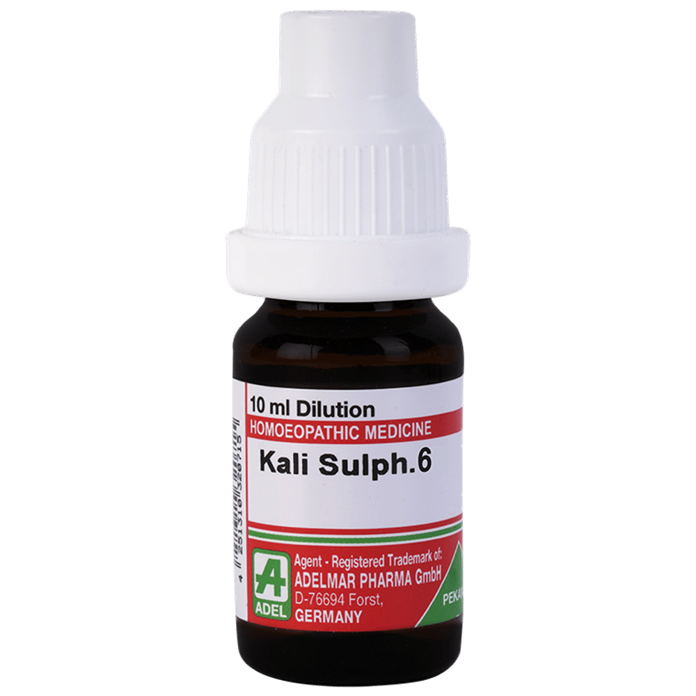 ADEL Kali Sulph Dilution 6 bottle of 10 ml Dilution