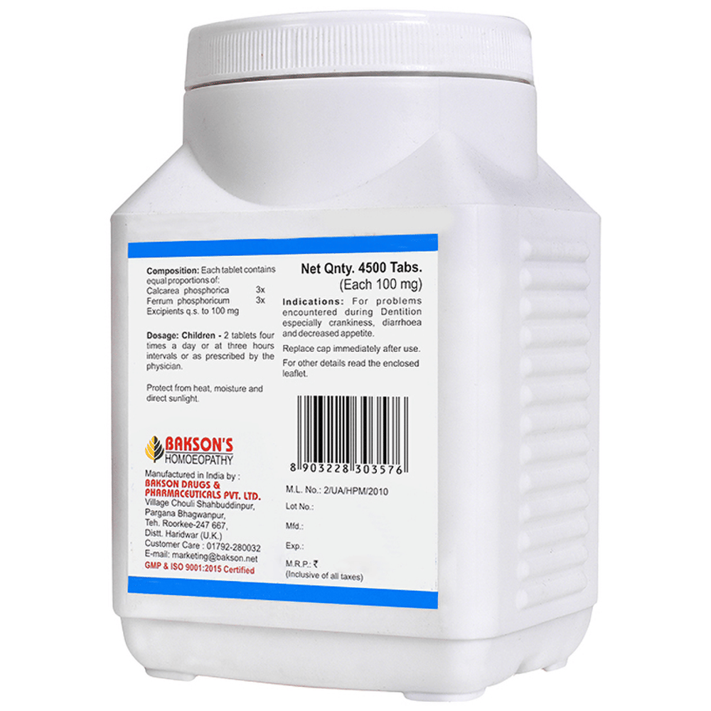 Bakson's Homeopathy Biocombination 21 Tablet bottle of 4500 biocombination tablets