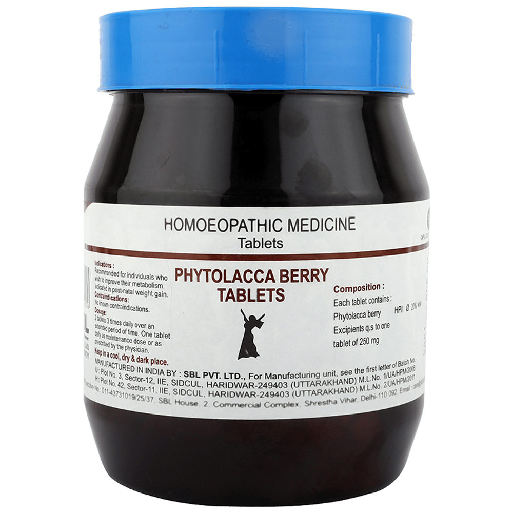 SBL Phytolacca Berry Tablet bottle of 450 gm Tablet