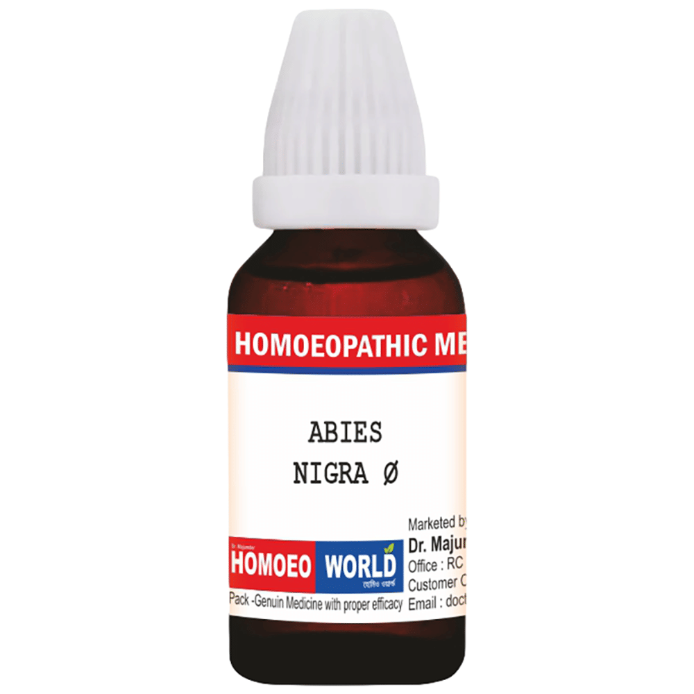 Dr. Majumder Homeo World Abies Nigra Q Mother Tincture bottle of 180 ml Mother Tincture