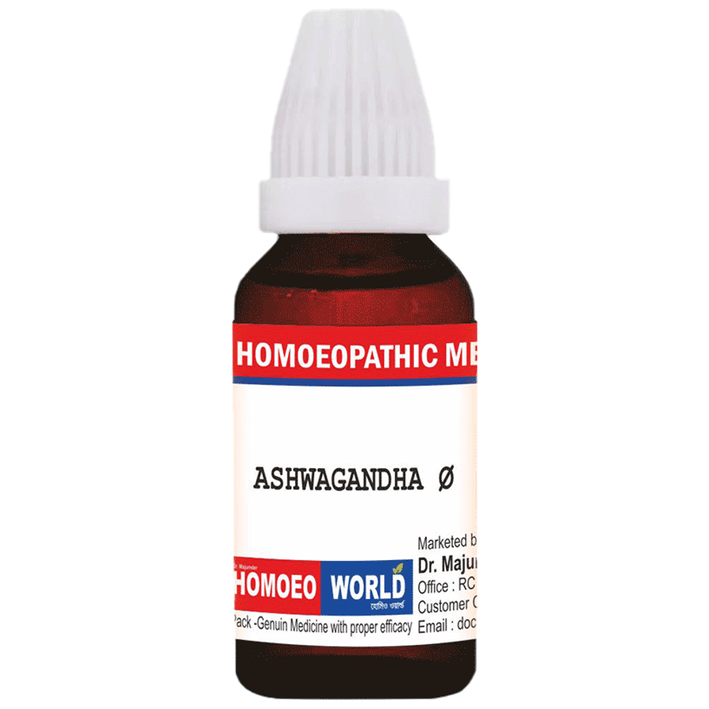 Dr. Majumder Homeo World Ashwagandha Q (30ml Each) box of 1 Bottle