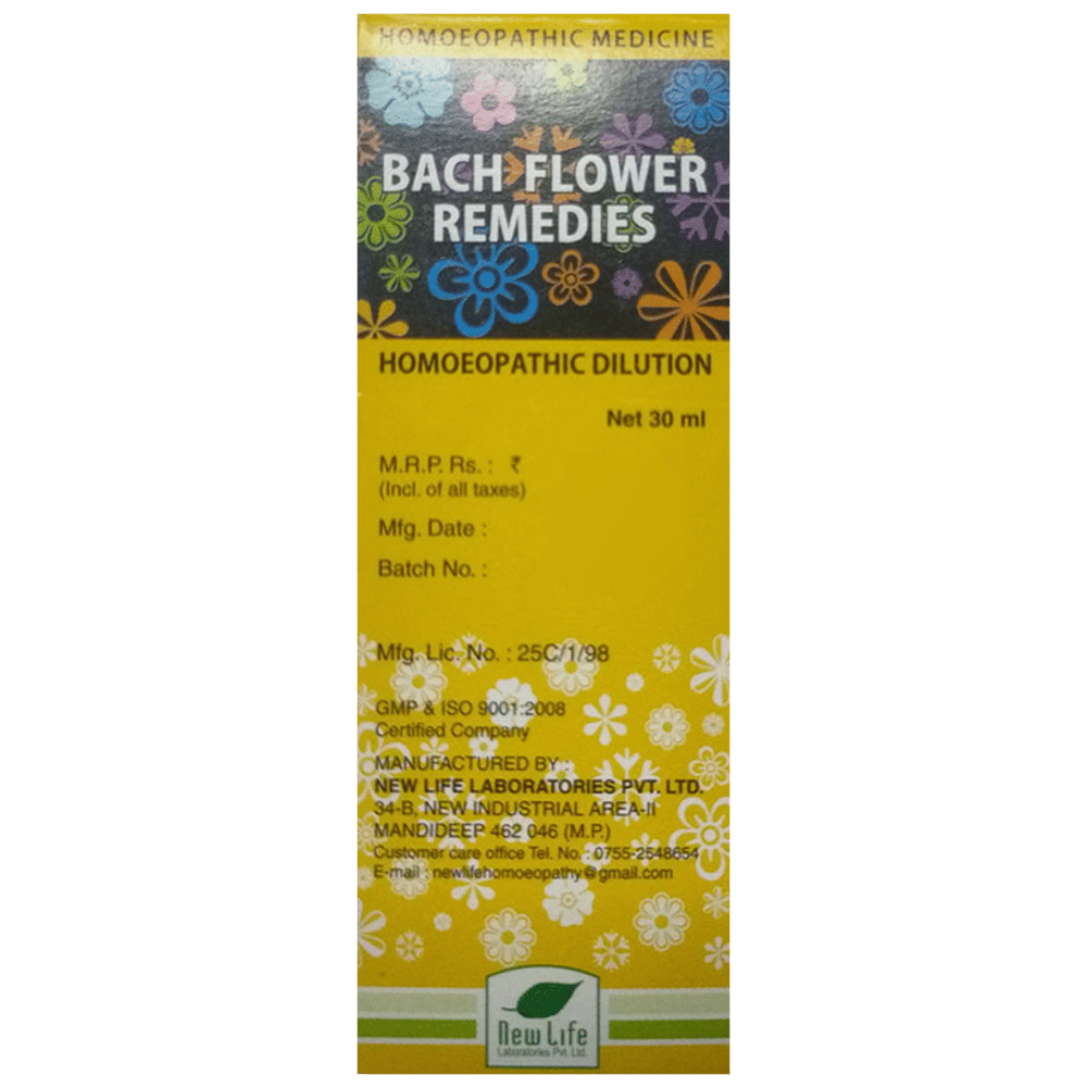 New Life Bach Flower Rescue Remedy 30 bottle of 30 ml Dilution