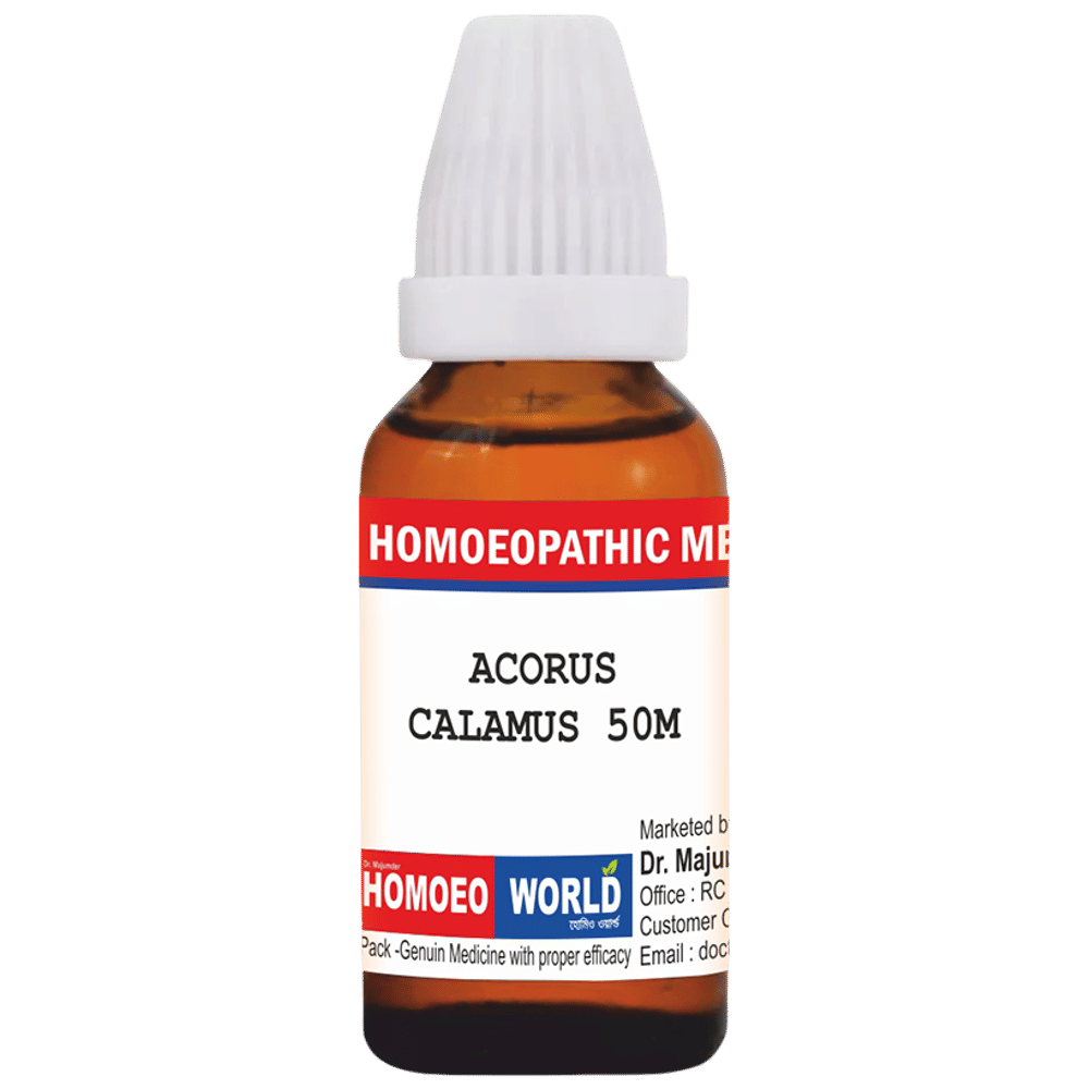 Dr. Majumder Homeo World Acorus Calamus Dilution (30ml Each) 50M box of 1 Bottle