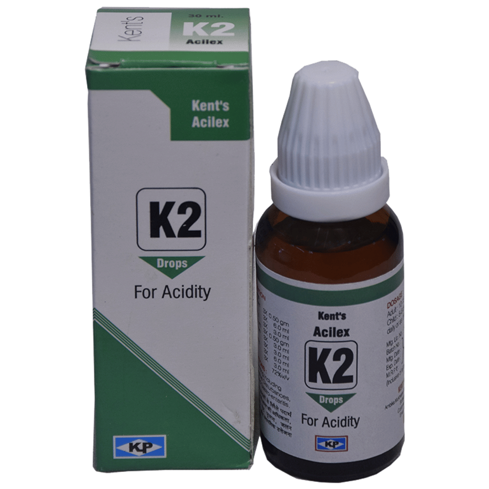 Kent's K2 Acidity Oral Drops bottle of 30 ml Oral Drops