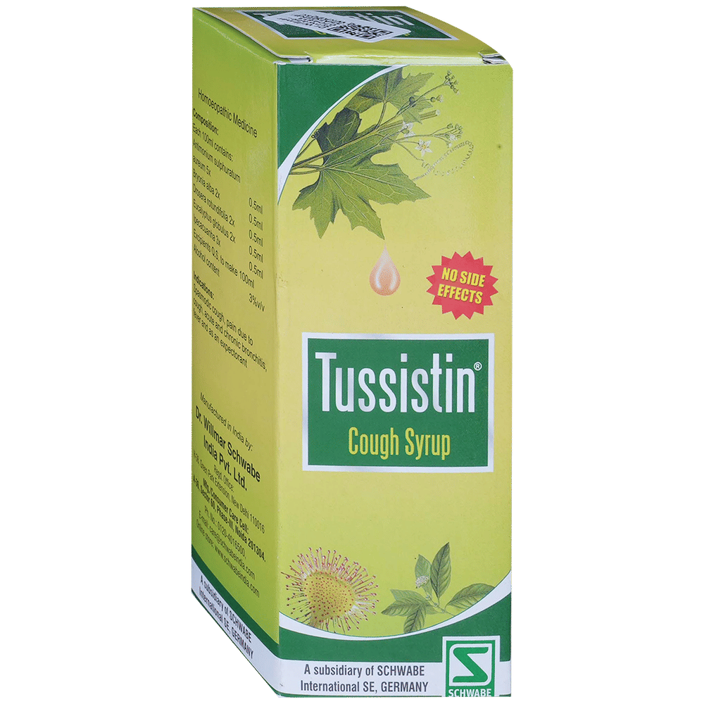 Dr Willmar Schwabe India Tussistin Syrup bottle of 100 ml Syrup