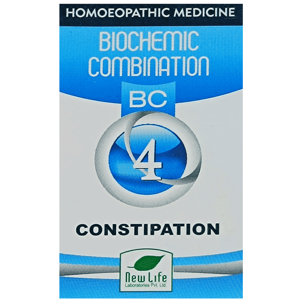 New Life Bio Combination No.4 Constipation bottle of 25 gm Biocombination Tablet