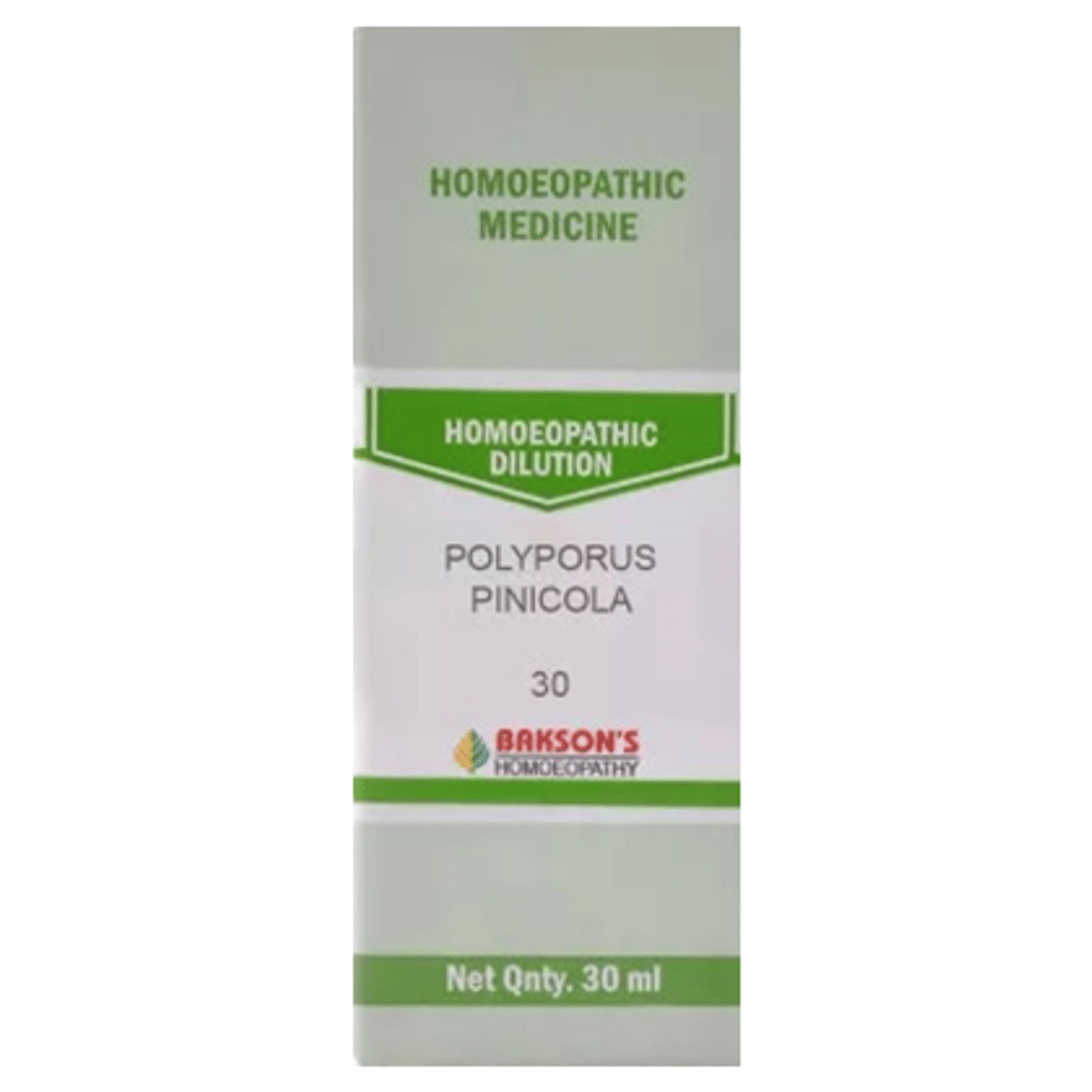 Bakson's Homeopathy Polyporus Pinicola Dilution 30 bottle of 30 ml Dilution