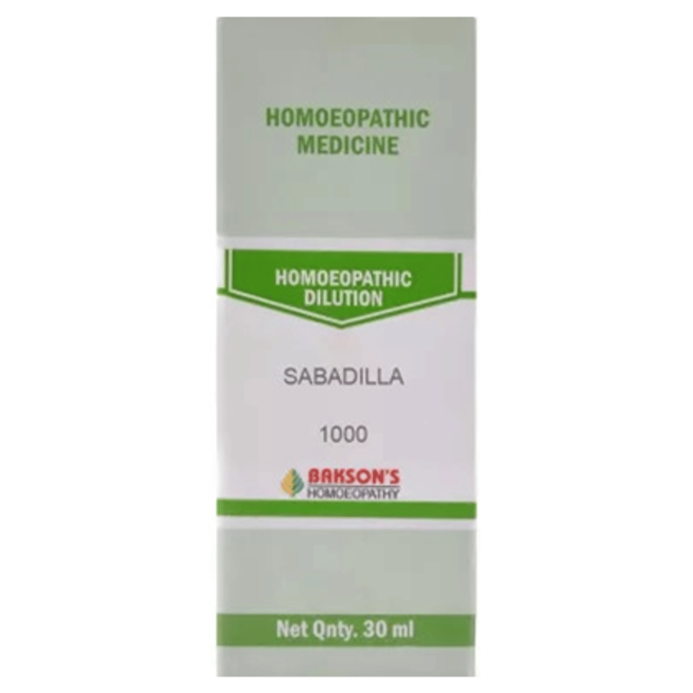 Bakson's Homeopathy Sabadilla Dilution 1000 CH bottle of 30 ml Dilution Bakson's Homeopathy Sabadilla Dilution 1000 CH bottle of 30 ml Dilution