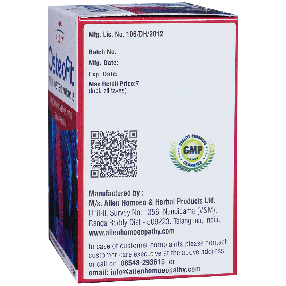 Allen Osteofit Tablet bottle of 25 gm Tablet Allen Osteofit Tablet bottle of 25 gm Tablet