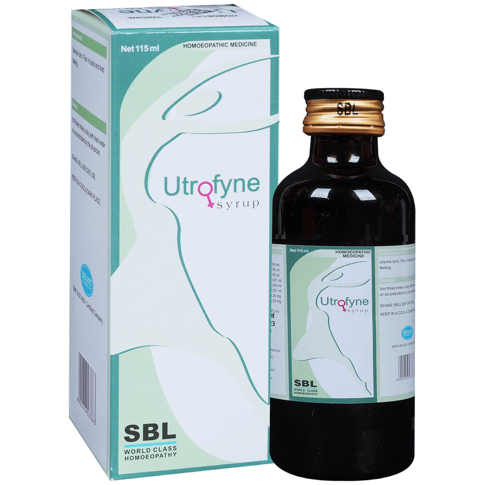 SBL Utrofyne Syrup bottle of 115 ml Syrup