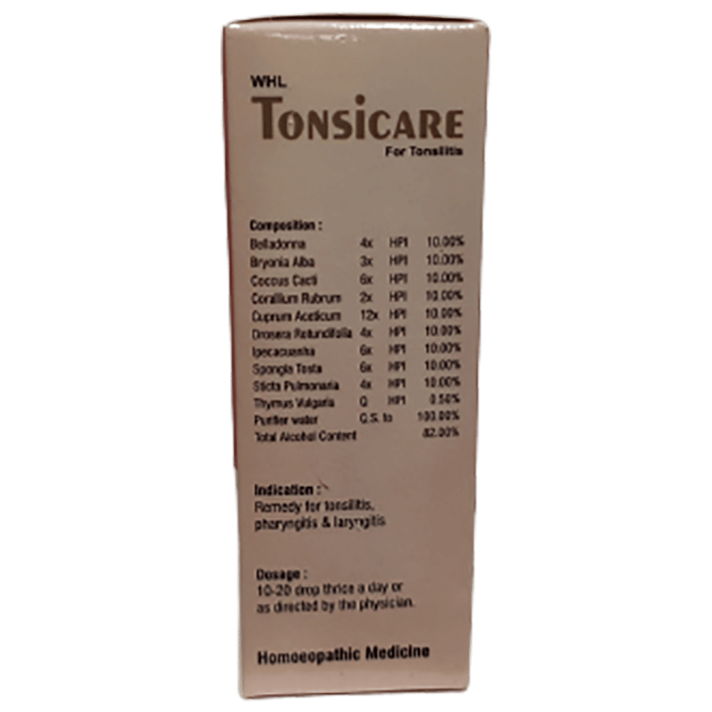 Dr. Wellmans WHL Tonsicare Drop bottle of 30 ml Drop