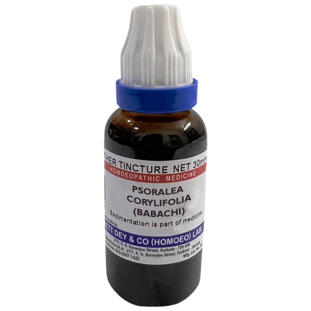 Sett Dey Psoralea Corylifolia (Babachi) Mother Tincture Q bottle of 30 ml Mother Tincture