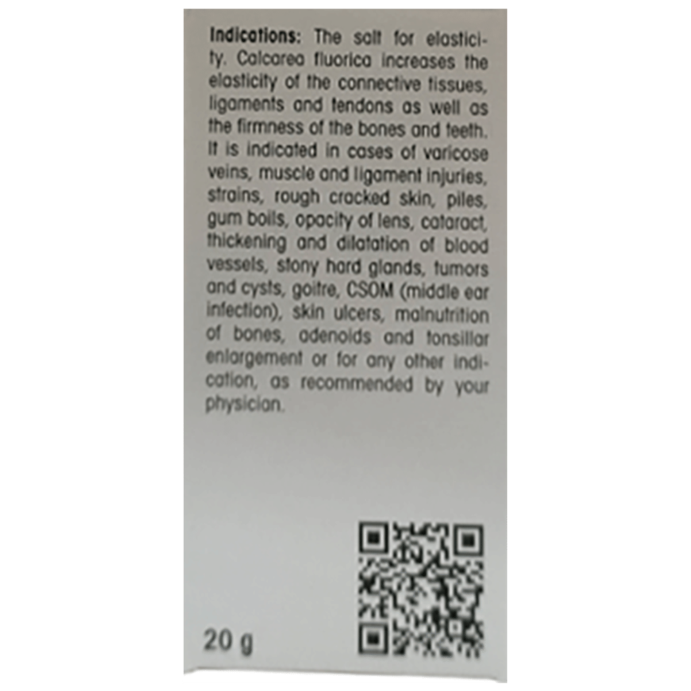Dr Reckeweg &Co.gmbH Calcarea Fluorica Biochemic Tablet 200X bottle of 20 gm Biochemic Tablet