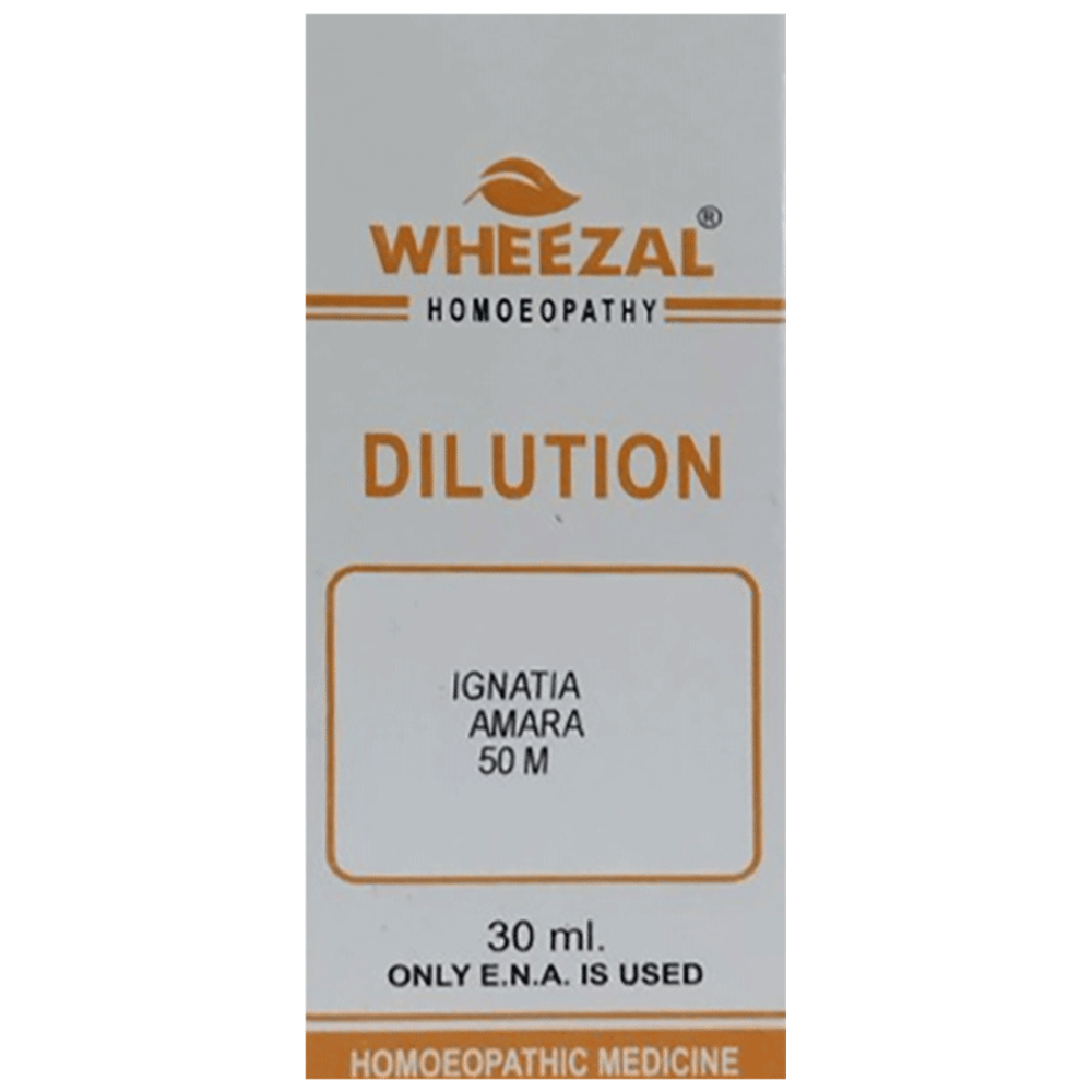 Wheezal Ignatia Amara Dilution 50M bottle of 30 ml Dilution Wheezal Ignatia Amara Dilution 50M bottle of 30 ml Dilution