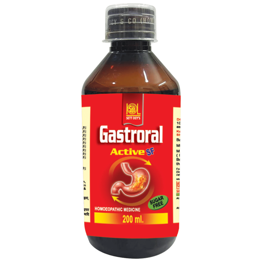 Sett Dey Gastroral Sugar Free Syrup bottle of 200 ml Syrup