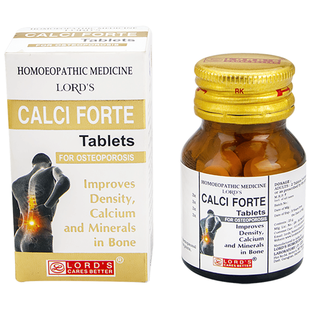 Lord's Calci Forte Tablet bottle of 25 gm Tablet