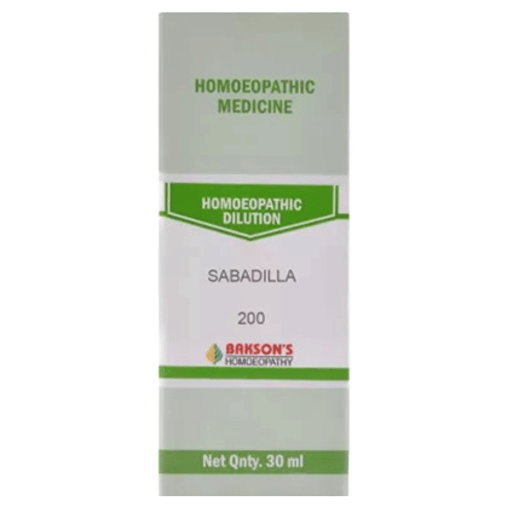 Bakson's Homeopathy Sabadilla Dilution 200 bottle of 30 ml Dilution
