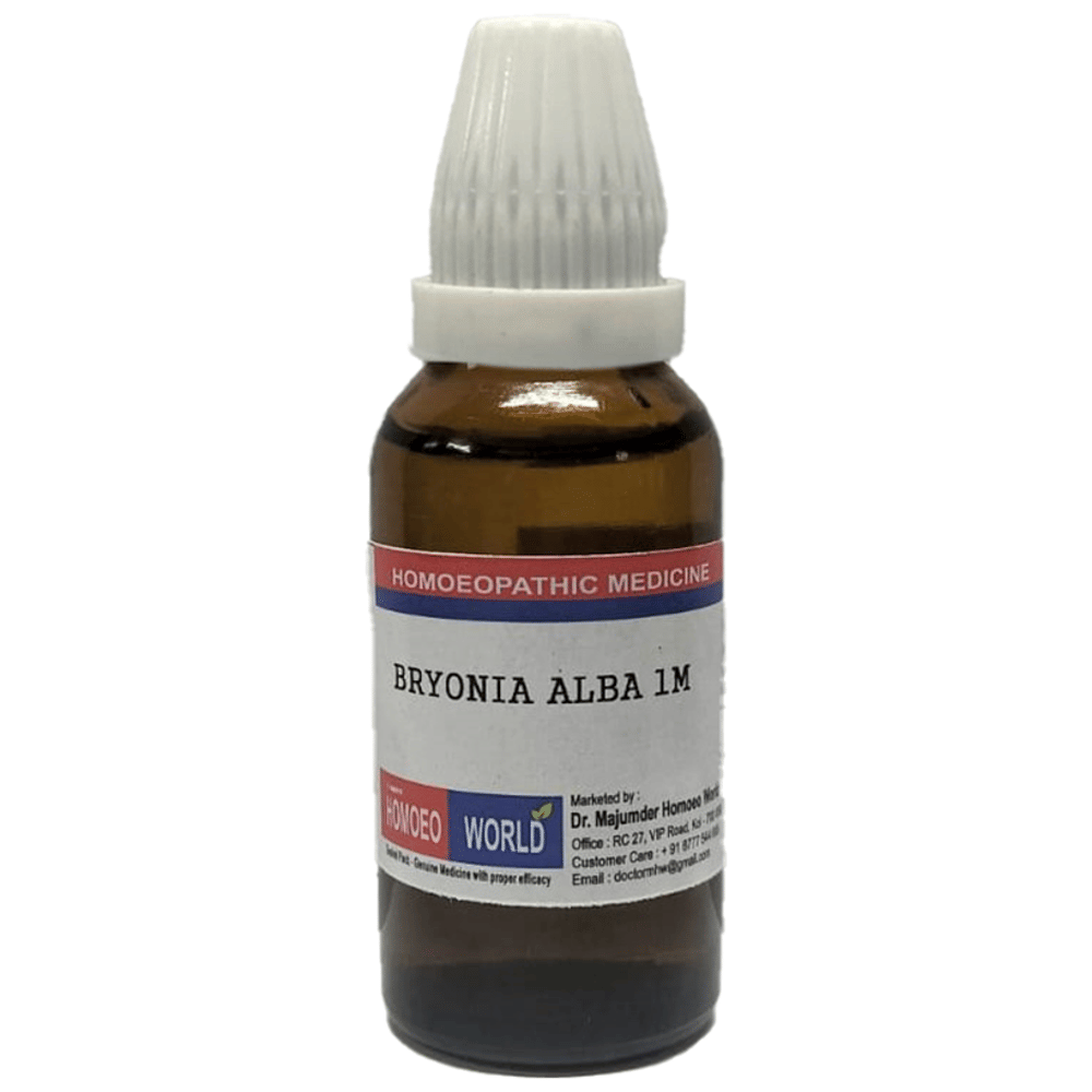 Dr. Majumder Homeo World Bryonia Alba Dilution 1M (30ml Each) box of 1 Bottle