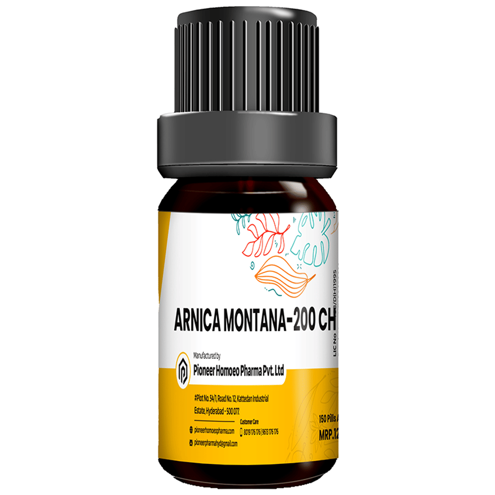 Pioneer Pharma Arnica Montana Globules Pellets Multidose Pills 200 CH bottle of 150 tablets