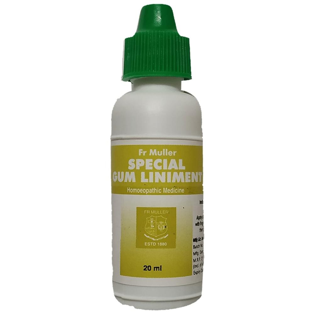 Fr Muller Special Gum Liniment bottle of 20 ml Liniment