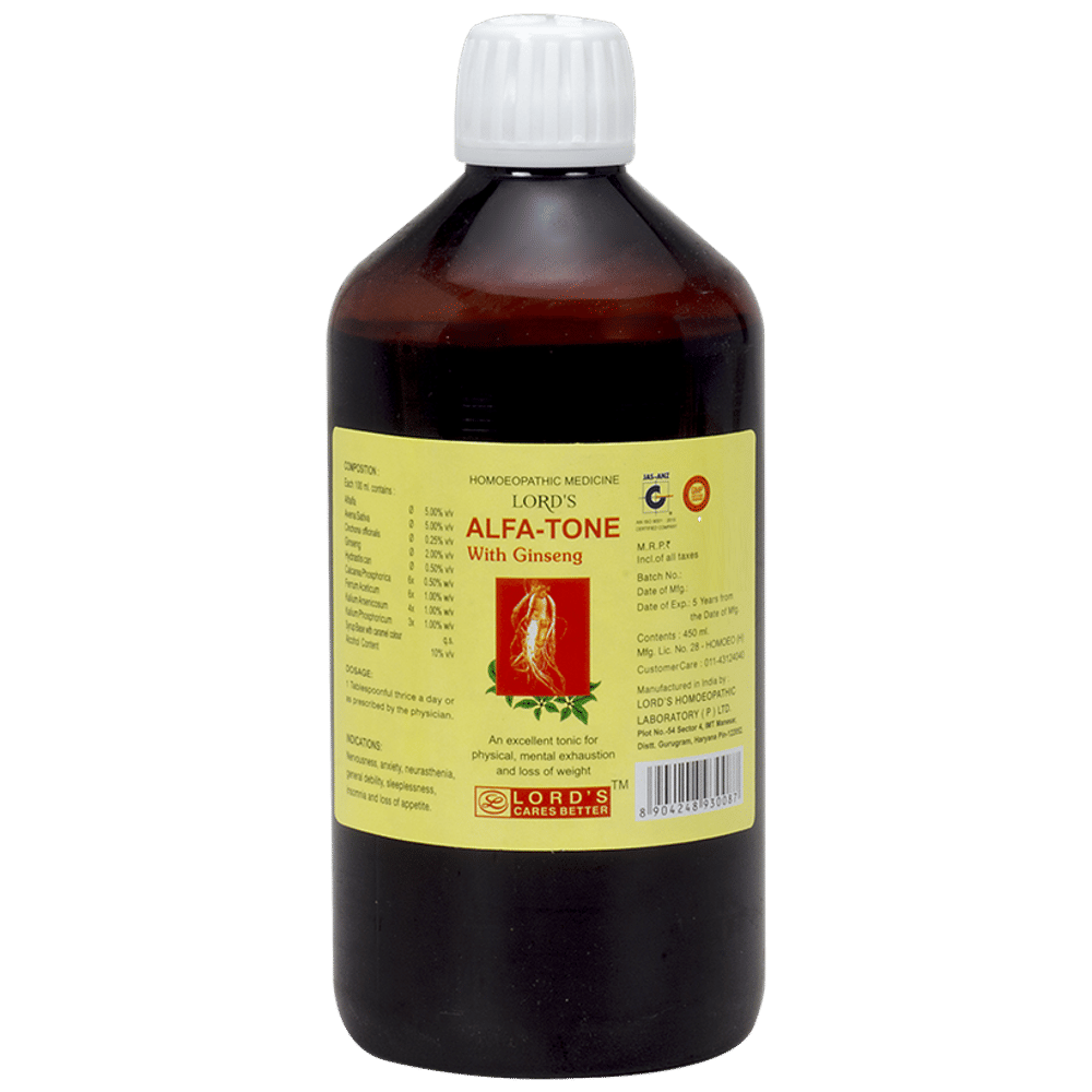 Lord's Alfa-Tone With Ginseng Tonic bottle of 450 ml Tonic Lord's Alfa-Tone With Ginseng Tonic bottle of 450 ml Tonic